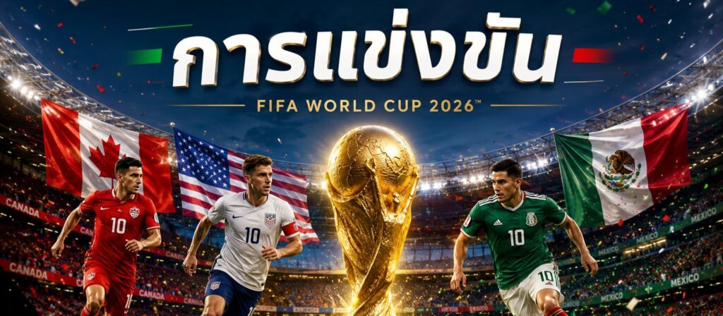 การแข่งขันฟุตบอลโลก 2026 (wc 2026) อัปเดตทุกแมตช์สำคัญ